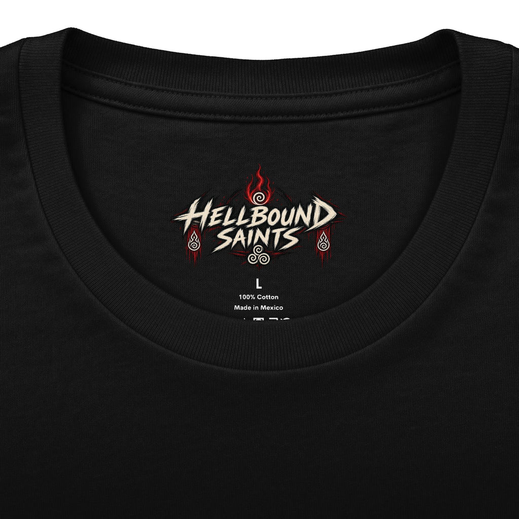 Anime-style Hell Descent Tee — Japanese Demon Gate Graphic T-Shirt