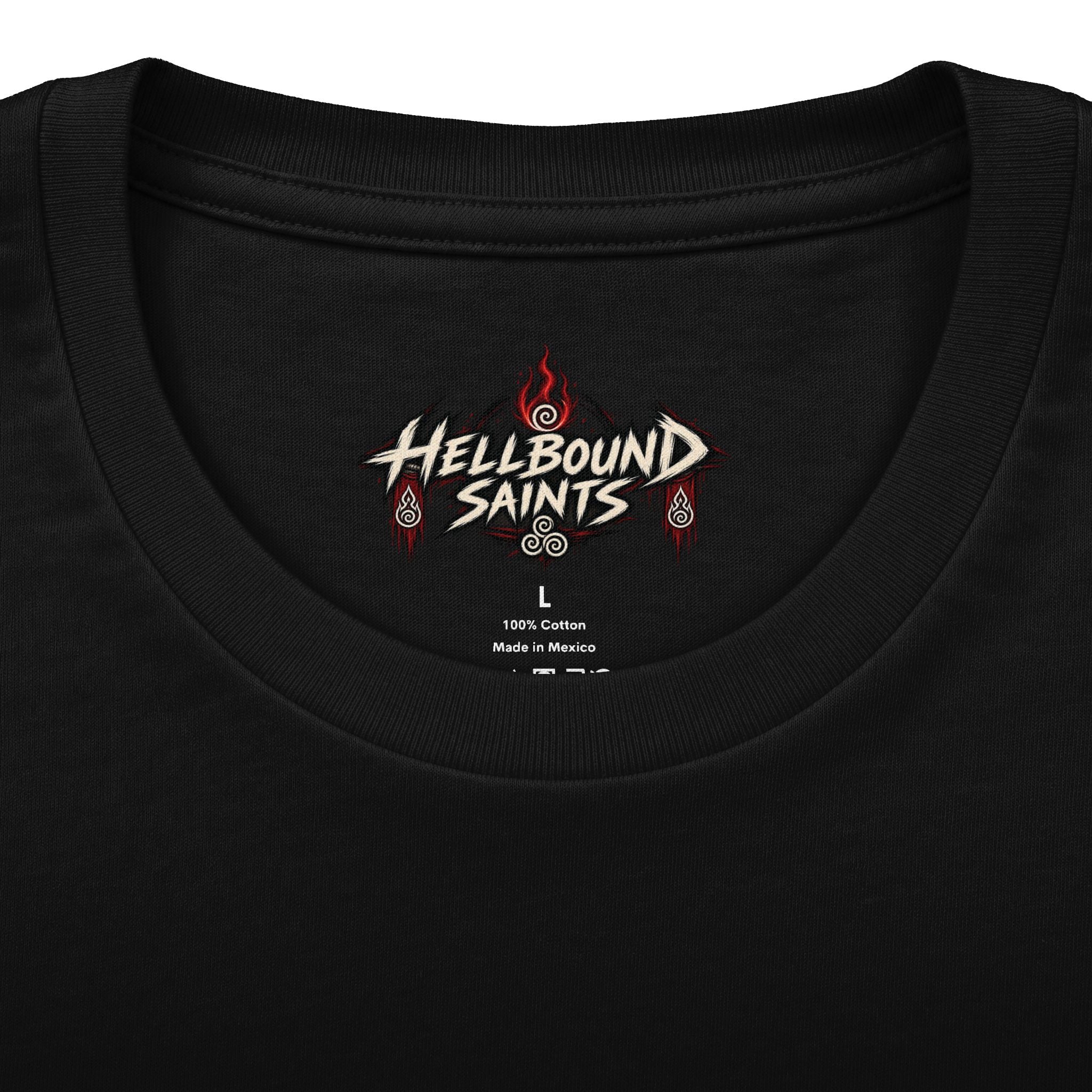 Anime-style Hell Descent Tee — Japanese Demon Gate Graphic T-Shirt