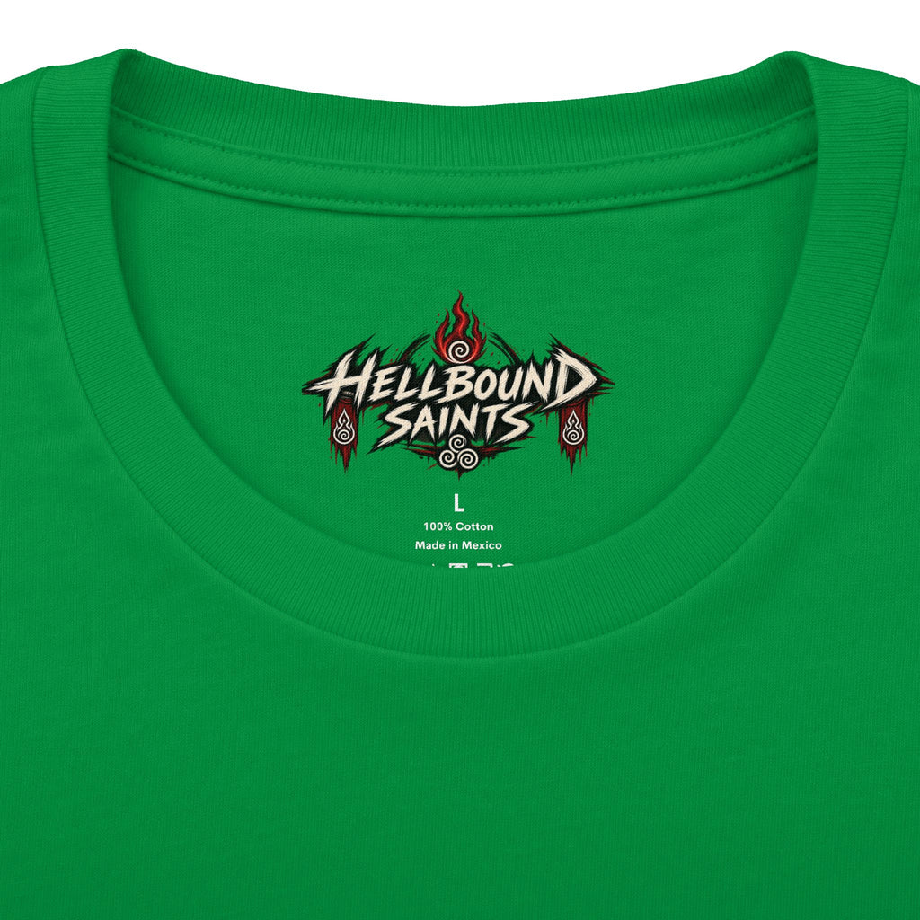 Anime-style Hell Descent Tee — Japanese Demon Gate Graphic T-Shirt