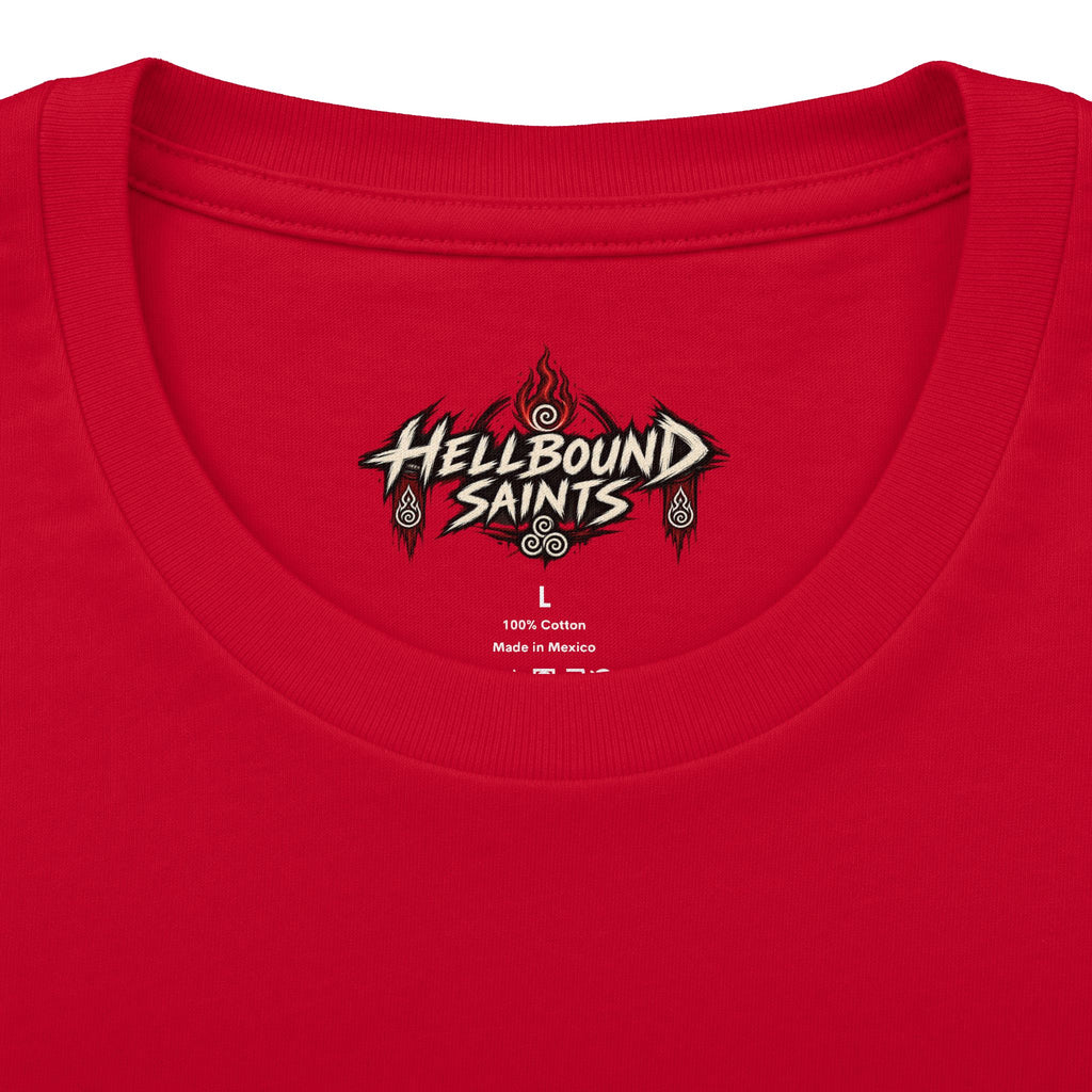 Anime-style Hell Descent Tee — Japanese Demon Gate Graphic T-Shirt