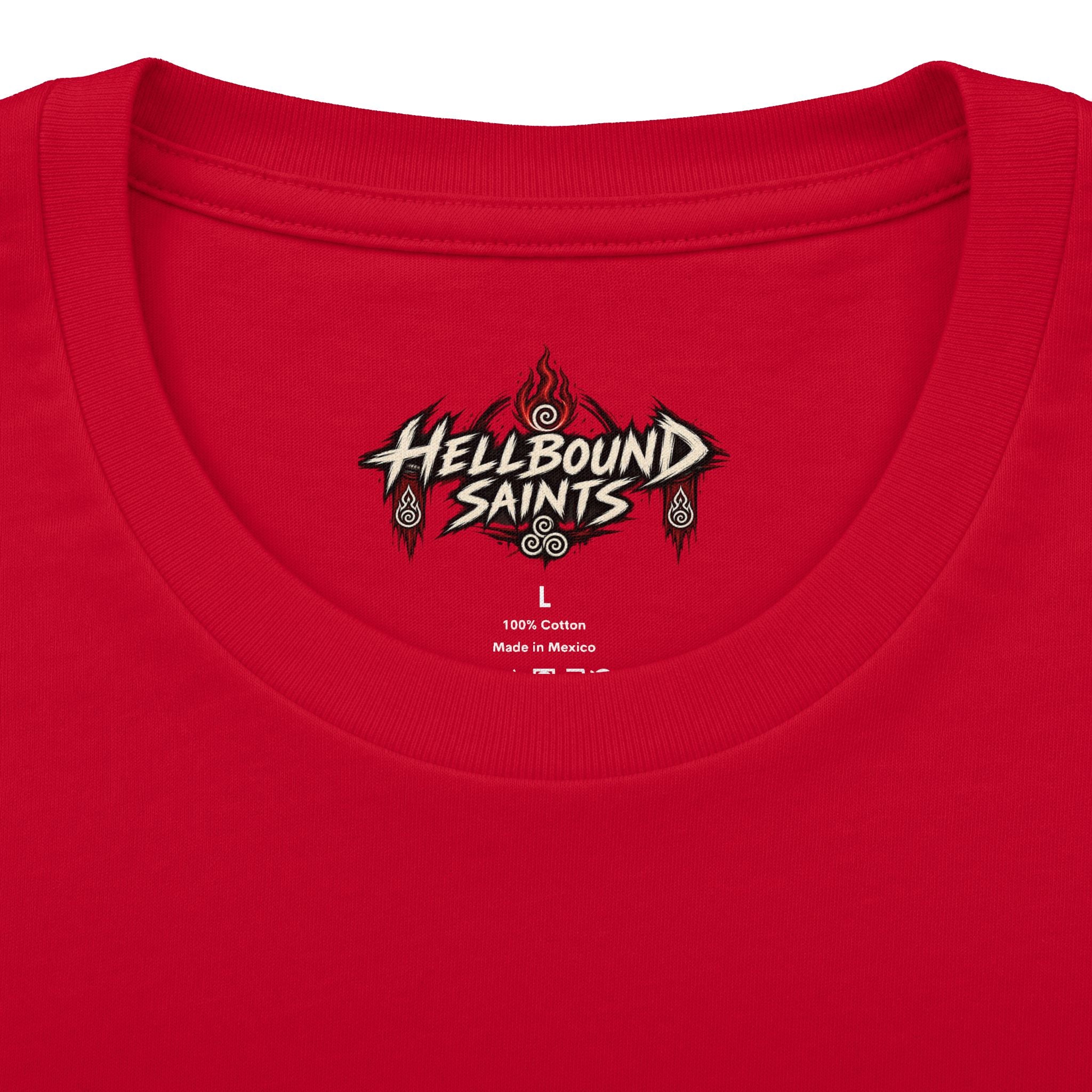 Anime-style Hell Descent Tee — Japanese Demon Gate Graphic T-Shirt