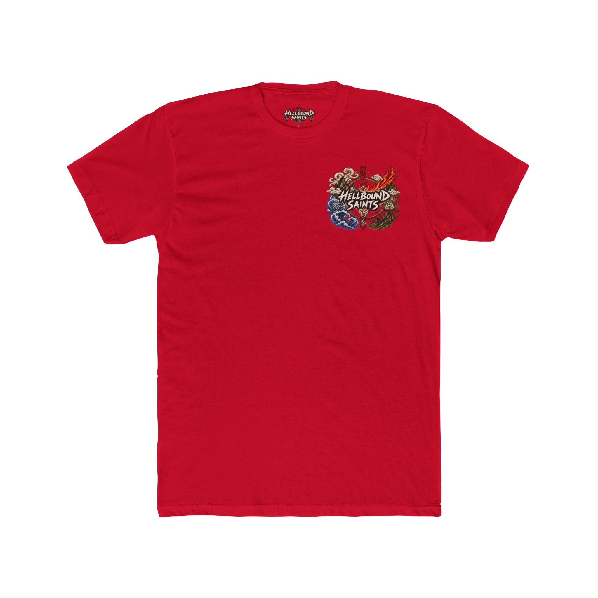 Anime-style Hell Descent Tee — Japanese Demon Gate Graphic T-Shirt