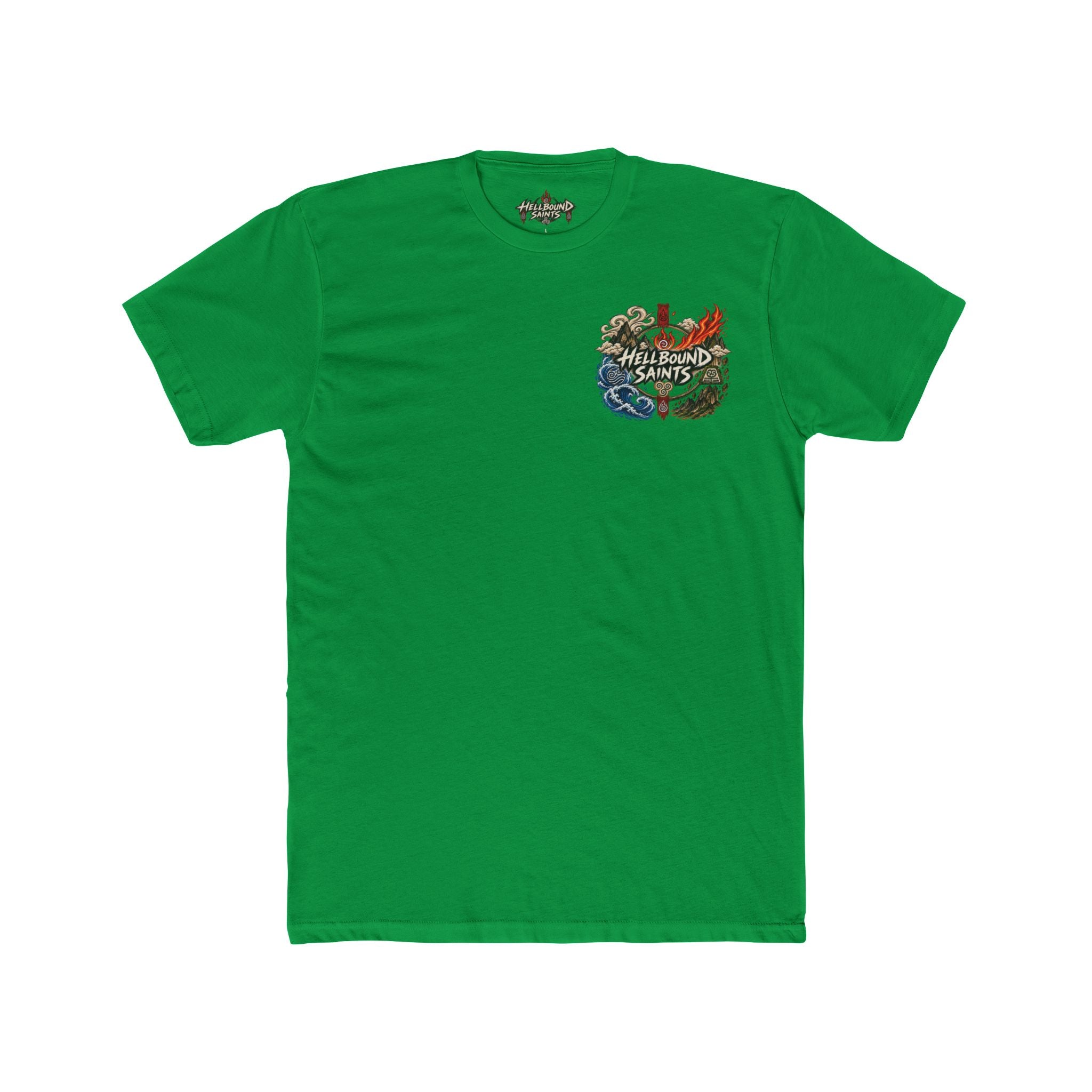 Anime-style Hell Descent Tee — Japanese Demon Gate Graphic T-Shirt
