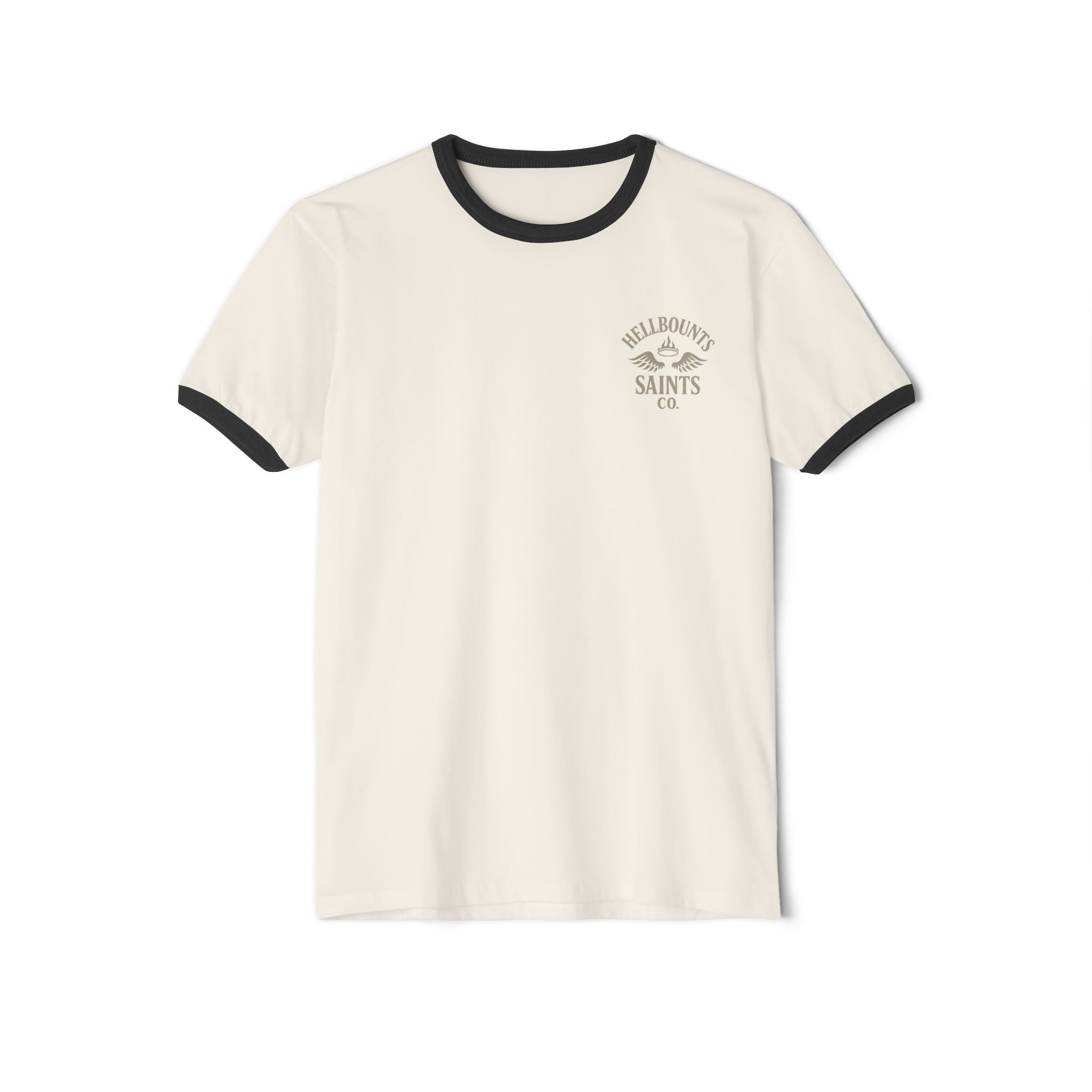 Vintage Ringer T‑Shirt — 'Billionaire Saints Co.' Tropical vs City Art Print
